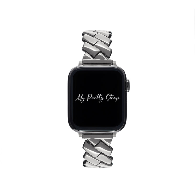 Marbella Apple Watch Strap – Silver Gem
