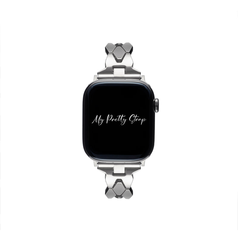 Starlace Apple Watch Strap – Silver Gem