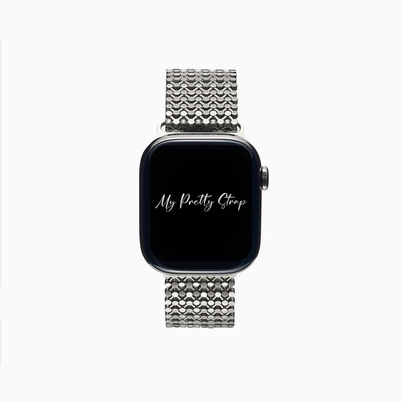 Jasmine Apple Watch Strap – Silver Gem