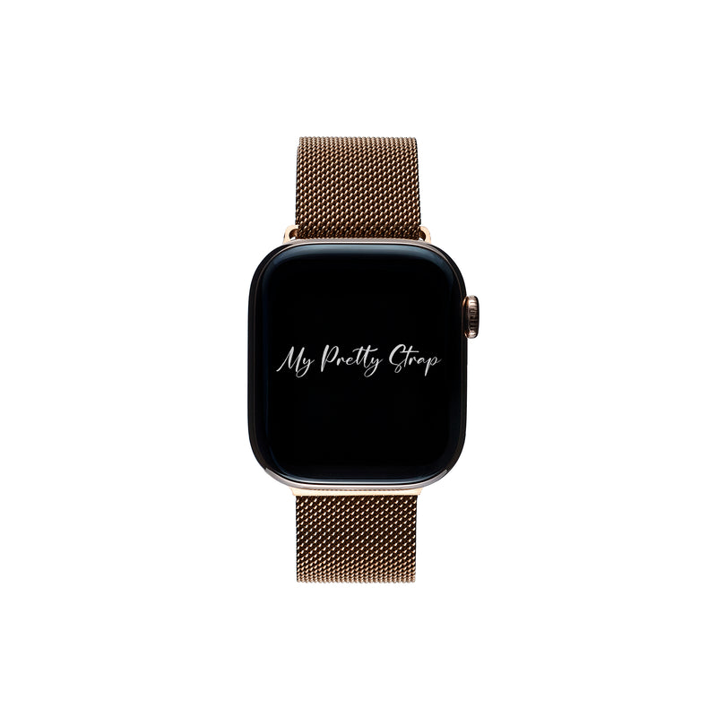Stainless Steel Apple Watch Strap – Rose Gold