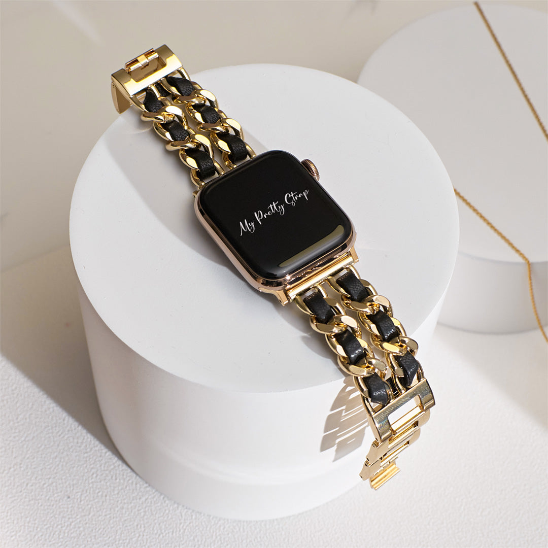 Black & Gold - Apple Watch Strap